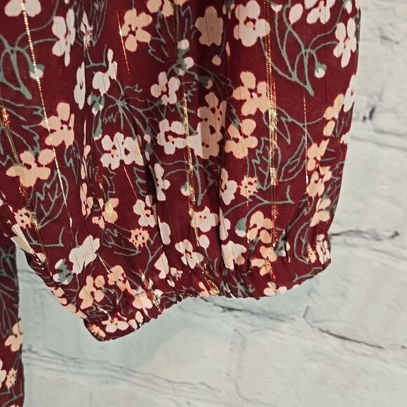 Woman Within Plus Size 1X Floral Blouse - Picture 10 of 10